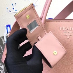 Prada Monochrome Bag In Nude Saffiano Leather 518