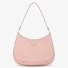 Prada Cleo Shoulder Small Bag In Pink Brushed Leather 821