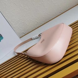 Prada Cleo Shoulder Small Bag In Pink Brushed Leather 821