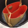Prada Brown Saffiano Leather Double Bag 001