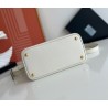 Prada Double Mini Bag In White Saffiano Leather 914