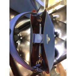 Prada Matinee Tote Bag In Blue Saffiano Leather 228