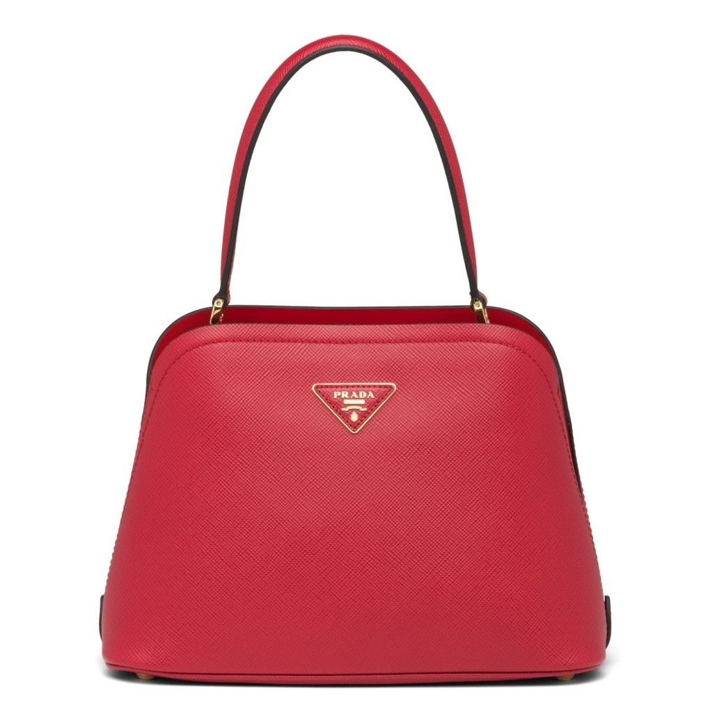 Prada Matinee Mini Bag In Red Saffiano Leather 316