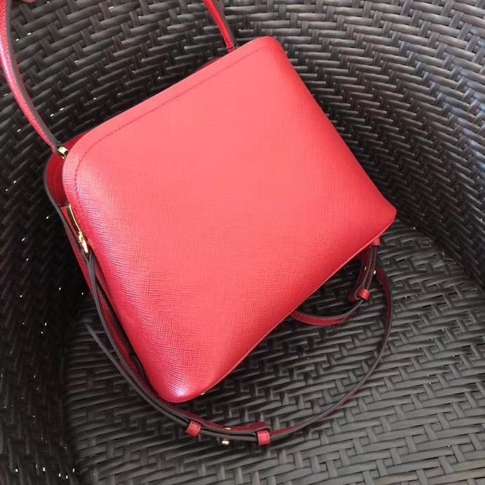 Prada Matinee Mini Bag In Red Saffiano Leather 316