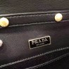 Prada Cahier Clutch In Black Saffiano Calf Leather 677