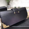 Prada Cahier Clutch In Black Saffiano Calf Leather 677