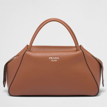 Prada Supernova Medium Handbag In Brown Leather 354