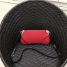 Prada Red Sidonie Leather Shoulder Bag 449