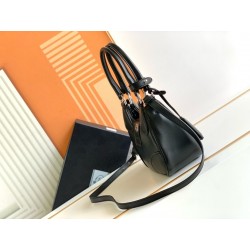 Prada Moon Bag in Black Re-Nylon and Leather 939