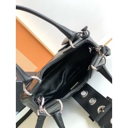 Prada Moon Bag in Black Re-Nylon and Leather 939