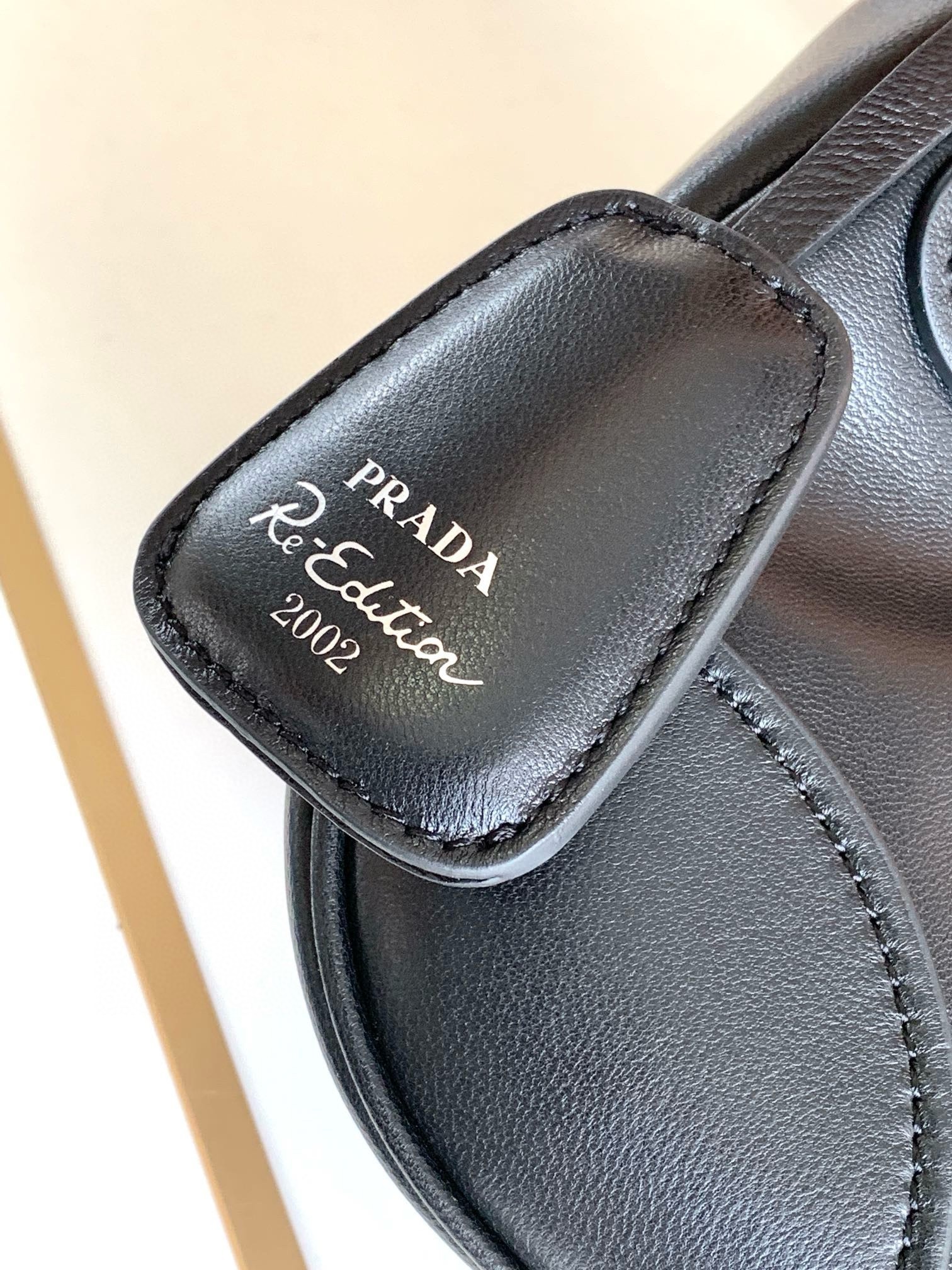 Prada Moon Bag in Black Re-Nylon and Leather 939