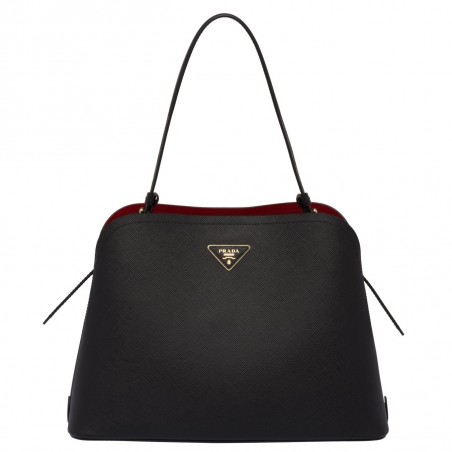 Prada Matinee Tote Bag In Black Saffiano Leather 976