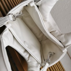 Prada Small Top-handle Bag in White Nappa Leather 557