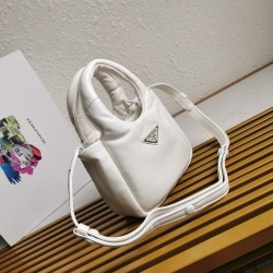 Prada Small Top-handle Bag in White Nappa Leather 557