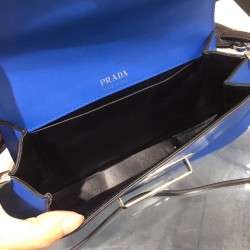 Prada Sidonie Shoulder Bag In Blue/Black Leather 797