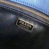 Prada Embleme Bag In Blue Saffiano Leather 816