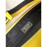 Prada Triangle Shoulder Bag In Yellow Saffiano Calfskin 020