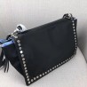 Prada Etiquette Bag In Nylon With Metal Stud Trim 514