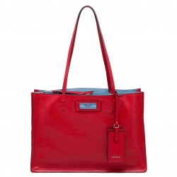 Prada Etiquette Tote Bag In Red Calf Leather 499