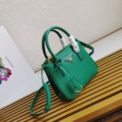 Prada Mini Galleria Bag In Green Saffiano Leather 557