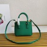 Prada Mini Galleria Bag In Green Saffiano Leather 557