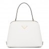 Prada Matinee Mini Bag In White Saffiano Leather 574