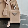 Prada Galleria Micro Bag In Beige Saffiano Leather 092