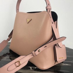 Prada Matinee Tote Bag In Powder Saffiano Leather 164