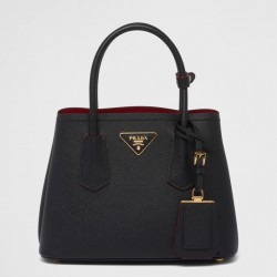 Prada Double Mini Bag In Black Saffiano Leather 570