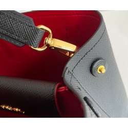 Prada Double Mini Bag In Black Saffiano Leather 570