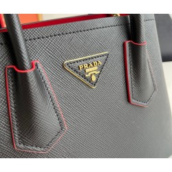 Prada Double Mini Bag In Black Saffiano Leather 570