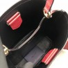 Prada Red Saffiano North South Double Medium Bag 399