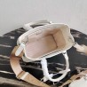 Prada Galleria Micro Bag In White Saffiano Leather 458