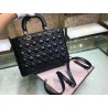 Dior Large Lady Dior Bag In Black Cannage Lambskin 358