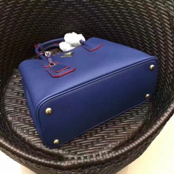 Prada Blue Saffiano Double Medium Bag 511