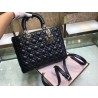 Dior Large Lady Dior Bag In Black Cannage Lambskin 358