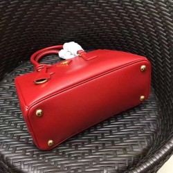 Prada Small Galleria Bag In Red Saffiano Leather 379