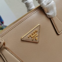 Prada Small Galleria Bag In Beige Saffiano Leather 714