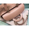 Dior Large Lady Dior Bag In Powder Cannage Lambskin 724