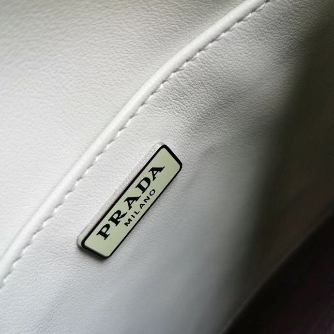Prada Aqua Brushed Leather Cleo Shoulder Bag with Flap 804