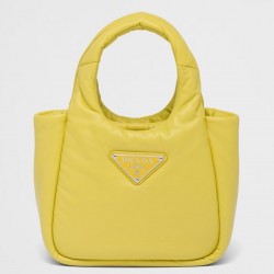 Prada Small Top-handle Bag in Yellow Nappa Leather 828