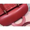 Dior Large Lady Dior Bag In Red Cannage Lambskin 763