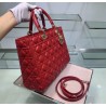 Dior Large Lady Dior Bag In Red Cannage Lambskin 763