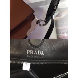 Prada Margit Shoulder Bag In Brown Calfskin 875