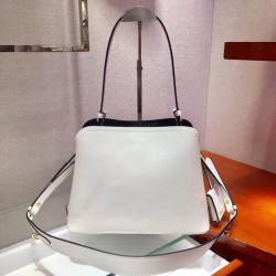 Prada Matinee Small Bag In White Saffiano Leather 919