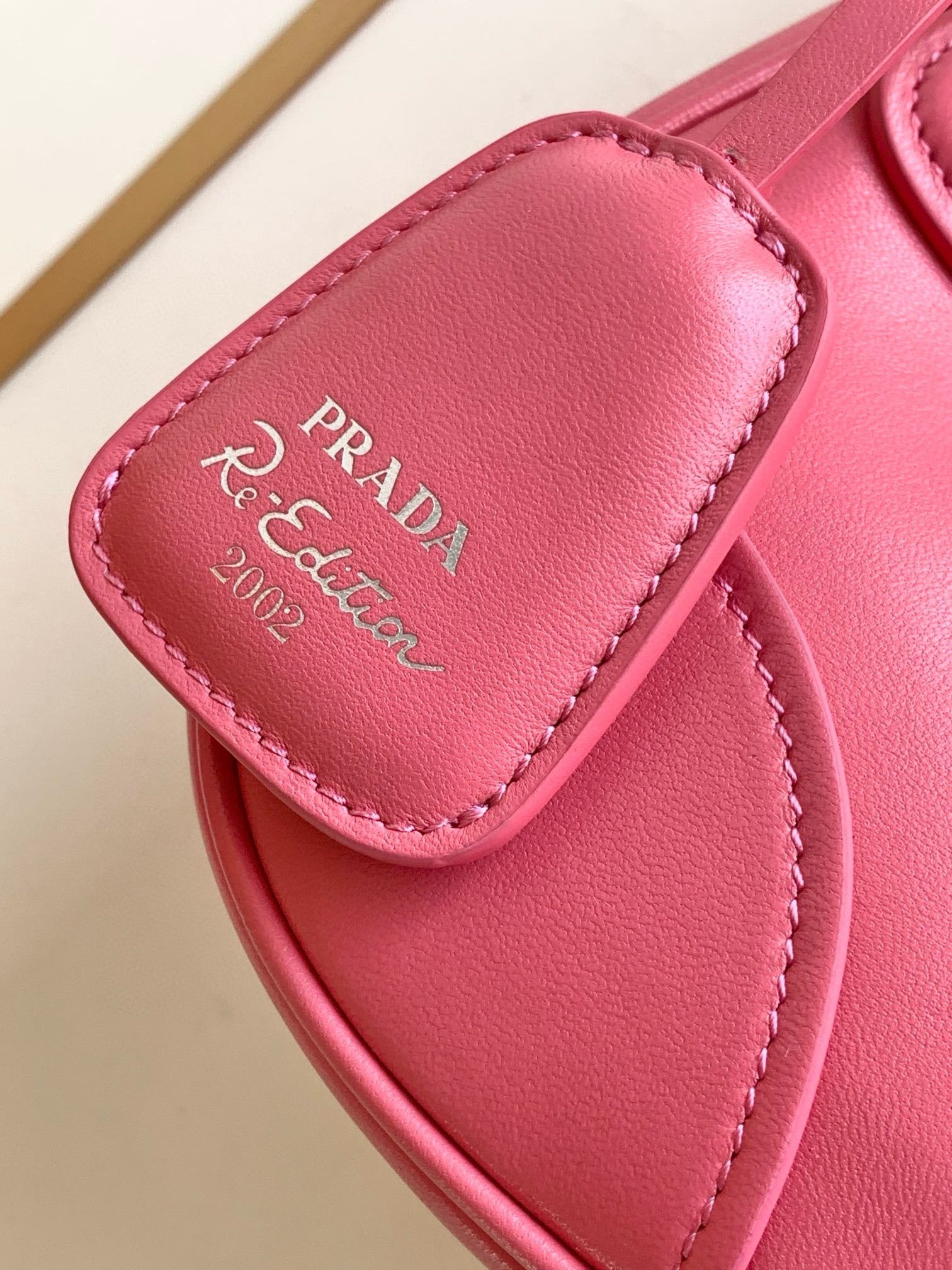 Prada Moon Bag in Pink Padded Nappa Leather 917