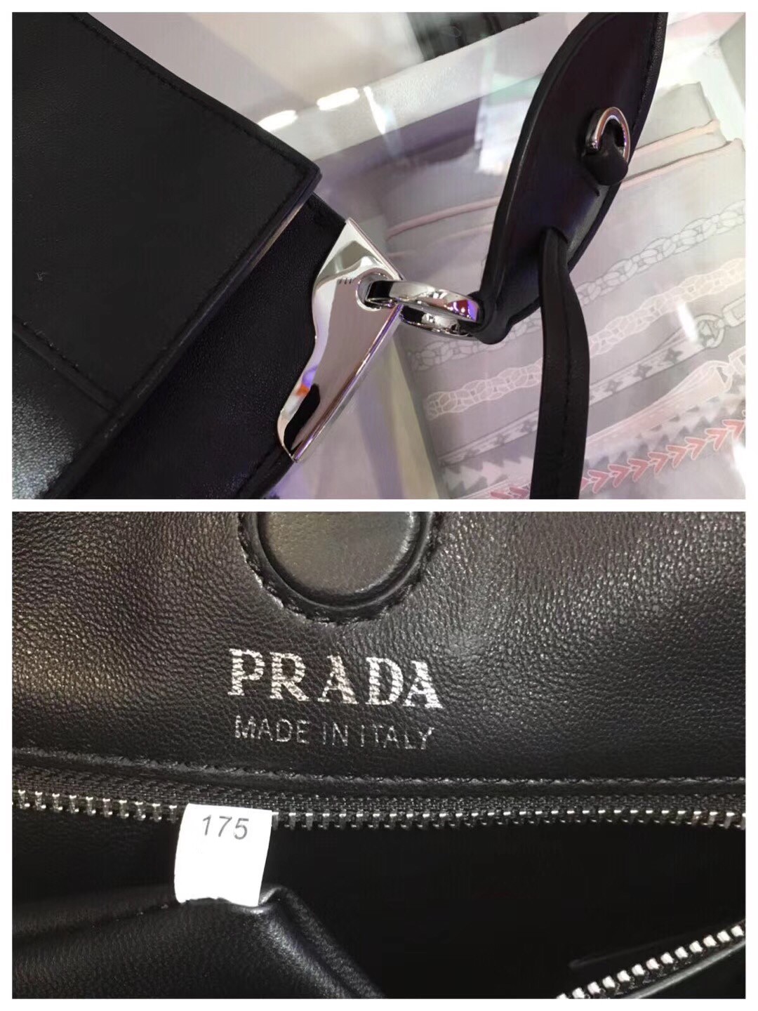 Prada Margit Shoulder Bag In Black Calfskin 588