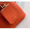 Prada Double Mini Bag In Orange Saffiano Leather 178