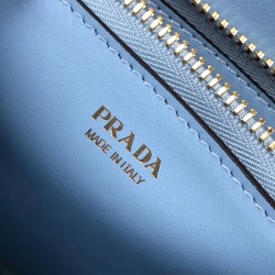 Prada Monochrome Bag In Pale Blue Saffiano Leather 752