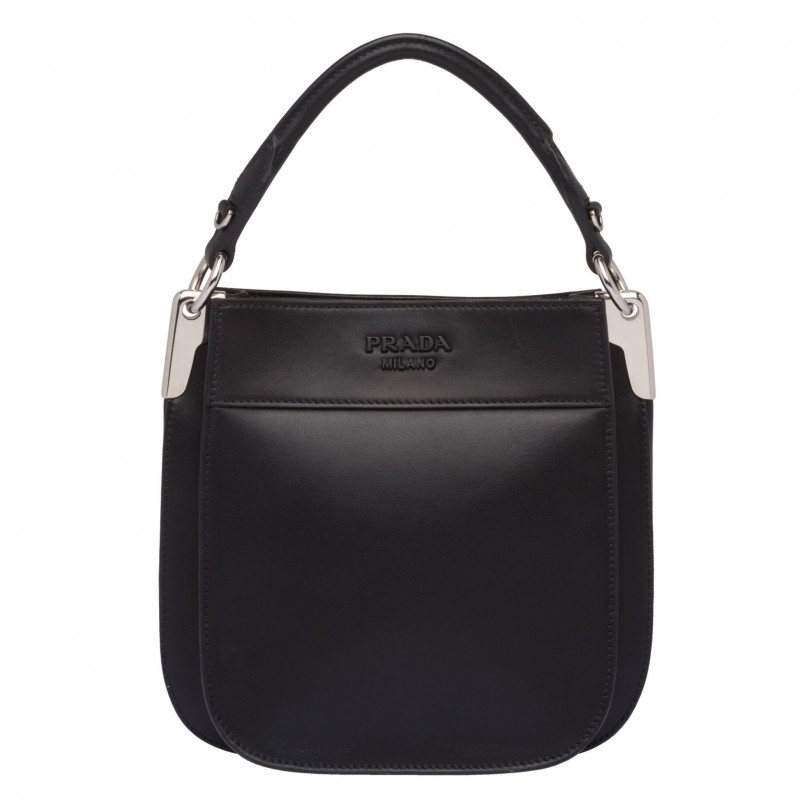 Prada Small Margit Bag In Black Calfskin 633